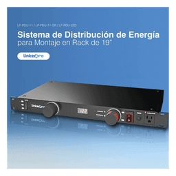 PDU para Distribución de Energía, Montaje en Rack, 11 salidas, Instalación Horizontal, de 19in, 1U, 15 Amp, 120 Vca