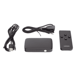 Conmutador HDMI (Switch) 4K@30Hz | 3 Entradas a 1 Salida | 3D | Transmisión Estable | Incluye Control Remoto | Receptor de Infrarrojos | Indicador LED | Chip Inteligente | Incluye Cable Micro USB para Alimentación.
