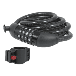 Candado de Cable de Combinación/ Longitud 120 cm / Nivel de seguridad 3/ Discos Programables.
