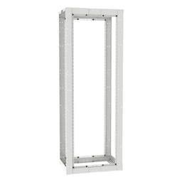 Rack de Cuatro Postes Estándar de 19", Rieles Roscados #12-24, Profundidad Ajustable de 23 a 42 in, 45 Unidades de Rack, Color Blanco