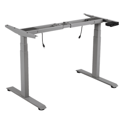Base de Escritorio Motorizado Profesional / Altura Ajustable 60-125cm / Estructura Estable / Funcionamiento Suave / 3 Preset de Posiciones / Color Gris / Soporta hasta 100Kg de carga 