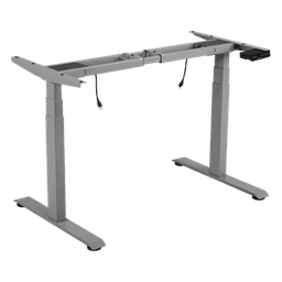 Base de Escritorio Motorizado Profesional / Altura Ajustable 60-125cm / Estructura Estable / Funcionamiento Suave / 3 Preset de Posiciones / Color Gris / Soporta hasta 100Kg de carga 