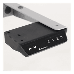 Base de Escritorio Motorizado Profesional / Altura Ajustable 60-125cm / Estructura Estable / Funcionamiento Suave / 3 Preset de Posiciones / Color Gris / Soporta hasta 100Kg de carga 