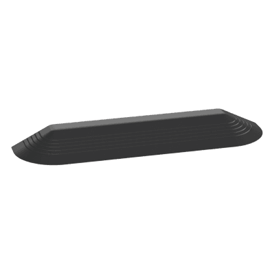 Tapa Final Para Canaleta de Piso AFR4BCBL6, Material PVC Rígido, Color Negro 