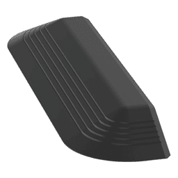 Tapa Final Para Canaleta de Piso AFR4BCBL6, Material PVC Rígido, Color Negro 