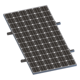 Kit De Minirieles Para Panel Solar Arreglo 1X1 Para Instalación Plano En Lámina