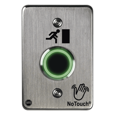 Interruptor IR NoTouch® de Acero Inoxidable, De un solo grupo, Símbolo de puerta