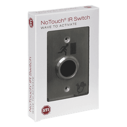 Interruptor IR NoTouch® de Acero Inoxidable, De un solo grupo, Símbolo de puerta