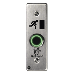 Interruptor IR NoTouch® de Acero Inoxidable, Montaje Delgado, Caja Posterior, Símbolo de puerta