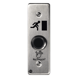 Interruptor IR NoTouch® de Acero Inoxidable, Montaje Delgado, Caja Posterior, Símbolo de puerta