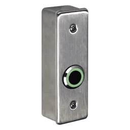 Interruptor IR NoTouch® de Acero Inoxidable, Montaje Delgado, Caja Posterior, Símbolo de puerta
