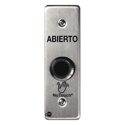 Interruptor IR NoTouch® de Acero Inoxidable, Montaje Delgado, Caja Posterior, ABIERTO   