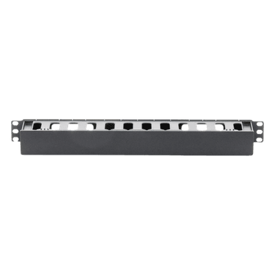 Organizador de Cables Horizontal de 1U para Rack de 19", Fabricado en Polímero Resistente a Deformaciones y Rayones