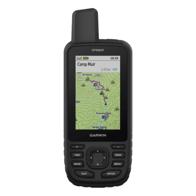 GPS portátil GPSMAP 67, dispositivo portátil multisatelital de alta precision, con mapas topográficos instalados.