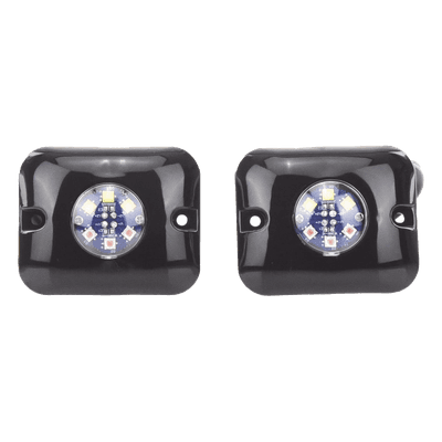 Estrobos Ocultos de 6 LED, Color ámbar / claro