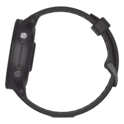 Reloj Garmin Forerunner 955 solar color negro en correa de silicón, con funciones premium de entrenamiento.