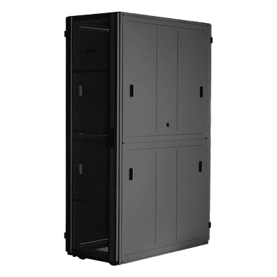 Gabinete FlexFusion™ XGL (Light) para Centros de Datos, 42 UR, 600 mm de Ancho, 1070 mm de Profundidad, Fabricado en Acero, Color Negro