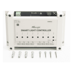 Controlador Inteligente de Iluminación LoRaWAN / 8 Circuitos / Medición de Energía / D2D Sin Gateway / Programación Automática