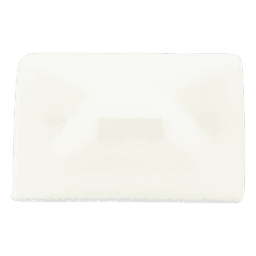 Montaje-Sujetador Adhesivo STRONGHOLD de 4 Vías de 1" x 1" x 1/4", Color Natural,  Nylon 6.6 Retardante de Llamas V-2, Paquete de 100pz