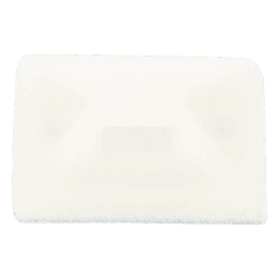 Montaje-Sujetador Adhesivo STRONGHOLD de 4 Vías de 1" x 1" x 1/4", Color Natural,  Nylon 6.6 Retardante de Llamas V-2, Paquete de 100pz