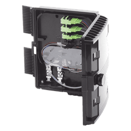 Cierre de Empalme para 24 Fusiones de Fibra Óptica, Interior/Exterior, con 8 Acopladores SC/APC y Splitter 1x8 SC/APC Incluido, IP65