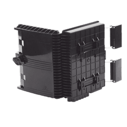 Cierre de Empalme para 24 Fusiones de Fibra Óptica, Interior/Exterior, con 8 Acopladores SC/APC y Splitter 1x8 SC/APC Incluido, IP65
