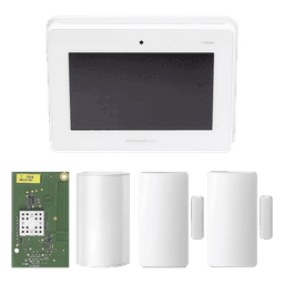Kit de panel de alarma todo en uno con pantalla táctil, sensor de movimiento PIR y dos contactos magnéticos