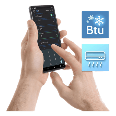 Calculador de capacidad de enfriamiento BTU Aufit