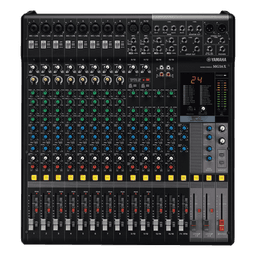 Mezcladora de Audio | 16 Canales | 10 Entradas de Micrófono | Entradas de Línea | Efectos | (MG16X)
