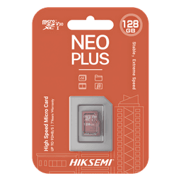 Memoria MicroSD / 128 GB / Lectura 95 MB/s / Escritura 50 MB/s / Clase 10 U3 / Grabación 4K / Videovigilancia 24/7