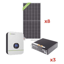 Kit de Energia Solar para Minisplit 110Vca Max.1400W 