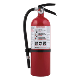 Extintor desechable multipropósito de polvo químico seco para fuegos clase A, B y C, uso en garage y taller, cilindro blanco, paquete de 4 piezas de 5.5 lb