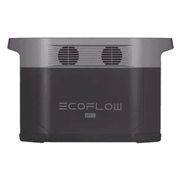 EcoFlow DELTA 2 MAX | Estación de Energía Portátil 2048Wh Litio LFP / 6 AC 2400 W (Max. 3400W) / 2 USB-C 100W / Capacidad para Aumentar Respaldo / Soporta Cargador de Coche 10A a 12.6V / Conectividad WiFi y Bluetooth (App) / Carga Sol