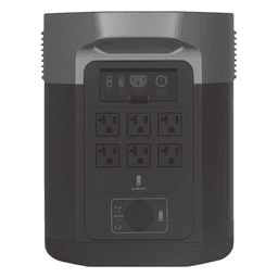EcoFlow DELTA 2 MAX | Estación de Energía Portátil 2048Wh Litio LFP / 6 AC 2400 W (Max. 3400W) / 2 USB-C 100W / Capacidad para Aumentar Respaldo / Soporta Cargador de Coche 10A a 12.6V / Conectividad WiFi y Bluetooth (App) / Carga Sol