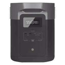 EcoFlow DELTA 2 MAX | Estación de Energía Portátil 2048Wh Litio LFP / 6 AC 2400 W (Max. 3400W) / 2 USB-C 100W / Capacidad para Aumentar Respaldo / Soporta Cargador de Coche 10A a 12.6V / Conectividad WiFi y Bluetooth (App) / Carga Sol