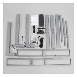 Base de Escritorio Motorizado Profesional Tipo L (3 Columnas) / Altura Ajustable 60-125cm / Estructura Estable / Funcionamiento Suave / 4 Preset de Posiciones / Color Gris / Soporta hasta 150Kg de carga 