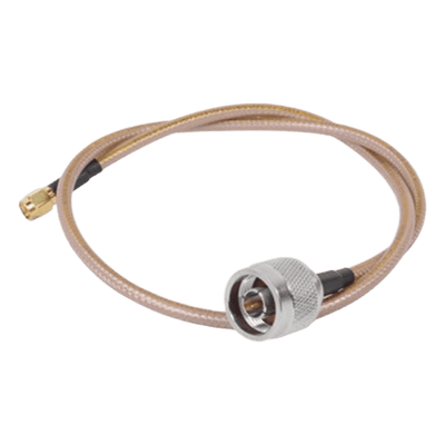 Jumper con Cable LP142 de 60 cm (23.62 Pulgadas), con Conectores N Macho a SMA Inverso Macho (Hasta 8GHz)