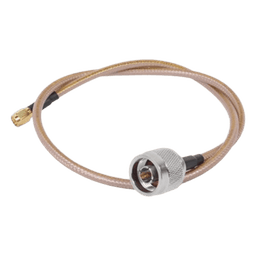 Jumper con Cable LP142 de 60 cm (23.62 Pulgadas), con Conectores N Macho a SMA Inverso Macho (Hasta 8GHz)