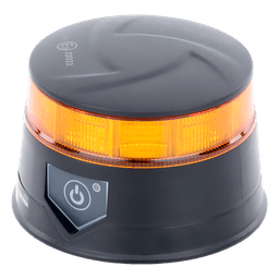 Baliza LED Recargable, Compacta y Discreta, Color Ámbar, Con Montaje Magnético y de Succión