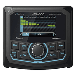 Estéreo marino sumergible IP66, con pantalla de 2.7 pulgadas, conexión Bluetooth, iluminación multicolor variable, con entrada USB 