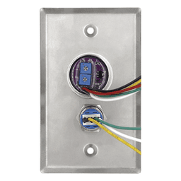 Botón de Salida Doble con Aro Iluminado/ IP65 / Diseño Estético / Temporizador y Distancia Ajustable / Botón Sin Contacto y Botón de Contacto en uno solo