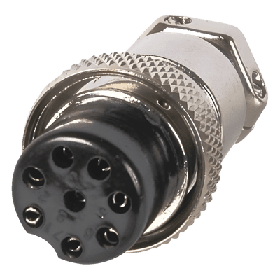 Conector de Micrófono Macho de 8 Contactos de Uso Rudo.