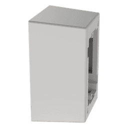 Caja de Pared Superficial de 1 Pieza, Uso Universal con Placas de Pared, con Cinta Adhesiva, Color Blanco