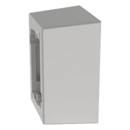 Caja de Pared Superficial de 1 Pieza, Uso Universal con Placas de Pared, con Cinta Adhesiva, Color Blanco