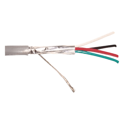Cable 4 x 16 AWG / Blindado / 305 Metros (1000 Pies) / Riser / UL / Color Gris / Hecho En México