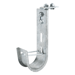Soporte (Gancho) tipo J-Hook, hasta 28 cables Cat6, ideal para soportar cableado en los espacios de manipulación al aire, Para instalación en interior