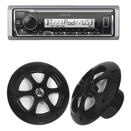 Kit de estéreo con Bluetooth KMR-M332BT | más Par de bocinas KFC-1613MRB