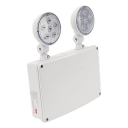 SFWMC / Luz de Emergencia LED / Montaje Universal Pared-Techo-Lateral / 600 lm / 3W / 120-277 VAC / Batería de Respaldo 6V 4.5Ah