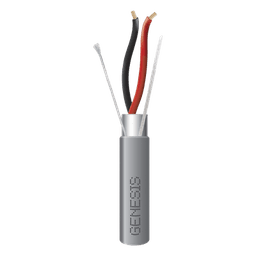 Carrete de 305 Metros (1000 Pies) de Cable / 2 x 16 AWG / Riser / Blindado / Tipo CMR-CL3R-FPLR-FT4 / Color Gris / Aplicaciones de Alarmas de Intrusión/Control de Acceso/ Automatización / Interfonos y Tv Porteros