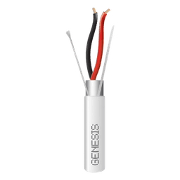 Carrete de Cable / 2 x 14 AWG / Blindado / Plenum / 305 m (1000 pies) / Blanco / Audio, Seguridad y Control